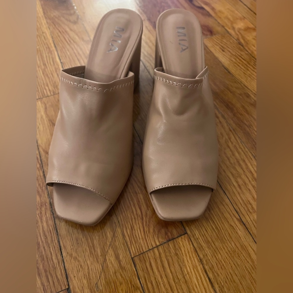 MIA block heel mules sandal